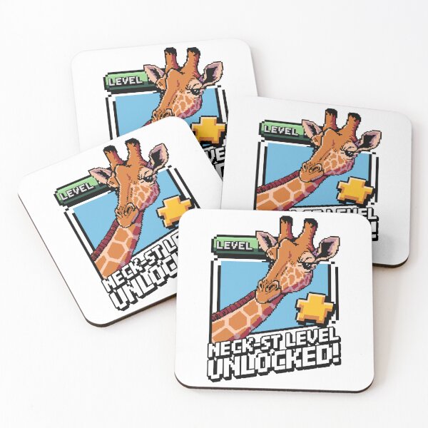 Item preview, Neck-St Level Unlocked – Funny Giraffe Gamer Meme designed and sold by NaturePixel.