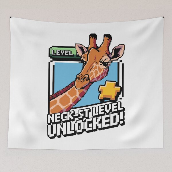 Item preview, Neck-St Level Unlocked – Funny Giraffe Gamer Meme designed and sold by NaturePixel.