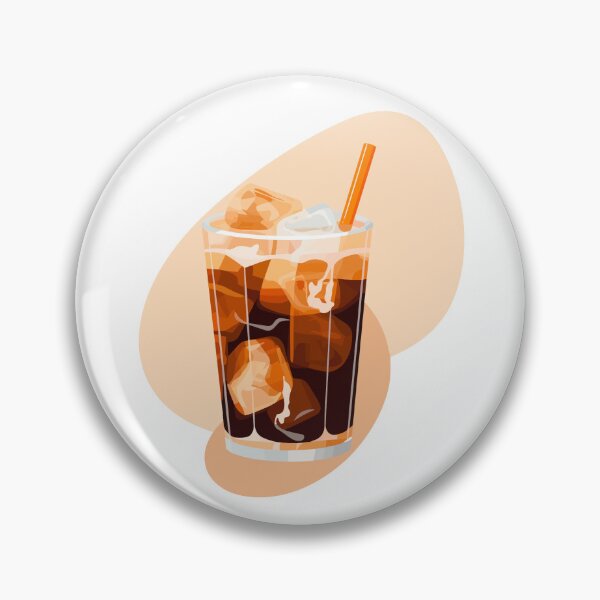 Item preview, Aesthetic sticker of creamy iced coffee in a clear glass designed and sold by ElizabethCoelho.