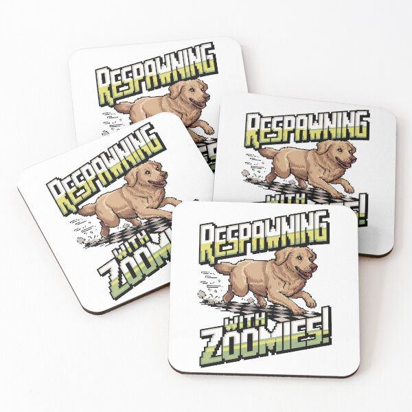 Item preview, Respawning with Zoomies – Funny Pixel Dog Gamer Design designed and sold by NaturePixel.
