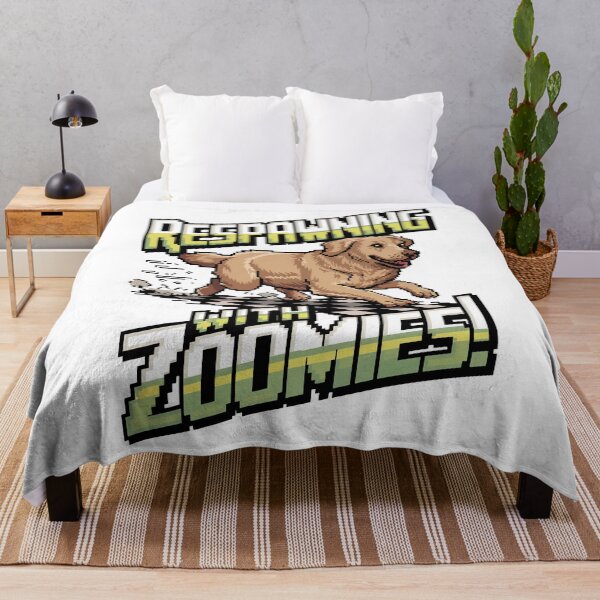 Item preview, Respawning with Zoomies – Funny Pixel Dog Gamer Design designed and sold by NaturePixel.