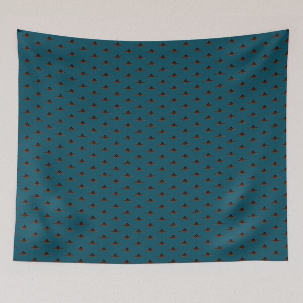 Item preview, Geo Craft Pattern Teal designed and sold by LeftoverKittyCo.