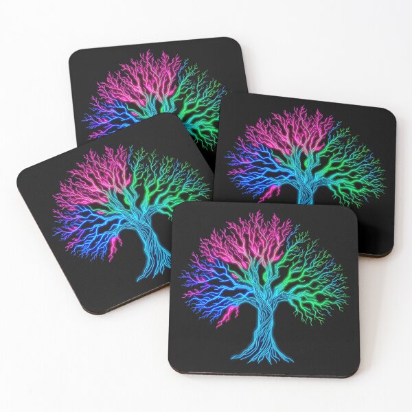 Item preview, Neon Tree of Life, Neon Nature designed and sold by CottonWonders.