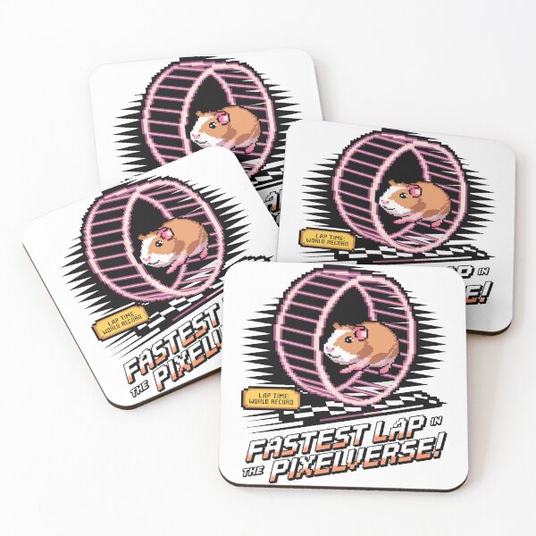 Item preview, Fastest Lap in the Pixelverse - Retro Gaming Hamster designed and sold by NaturePixel.