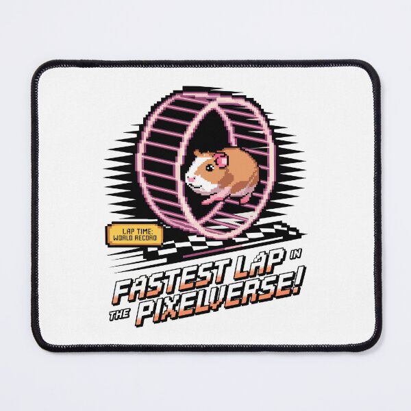 Item preview, Fastest Lap in the Pixelverse - Retro Gaming Hamster designed and sold by NaturePixel.