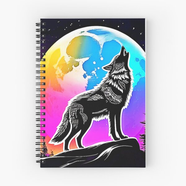 Item preview, Lunar Wolf Serenade Design designed and sold by Health And Fitness Posts e-Store.