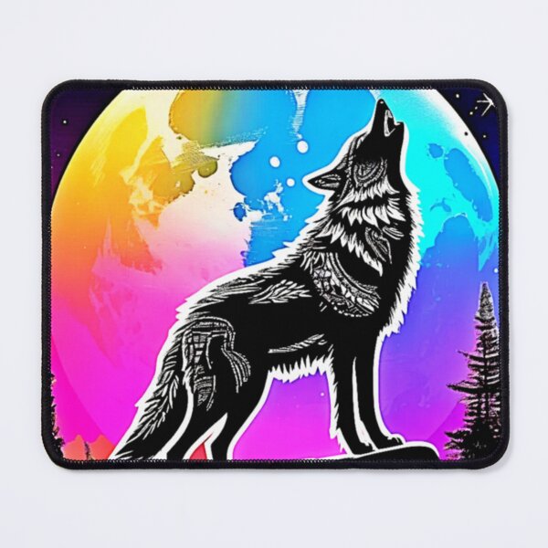 Item preview, Lunar Wolf Serenade Design designed and sold by Health And Fitness Posts e-Store.