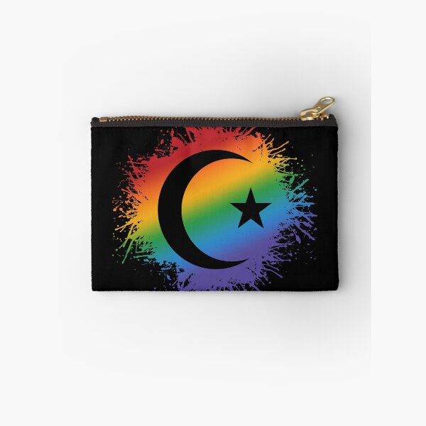 Item preview, Paint Splatter LGBTQ Pride Rainbow Star and Crescent Symbol designed and sold by LiveLoudGraphic.