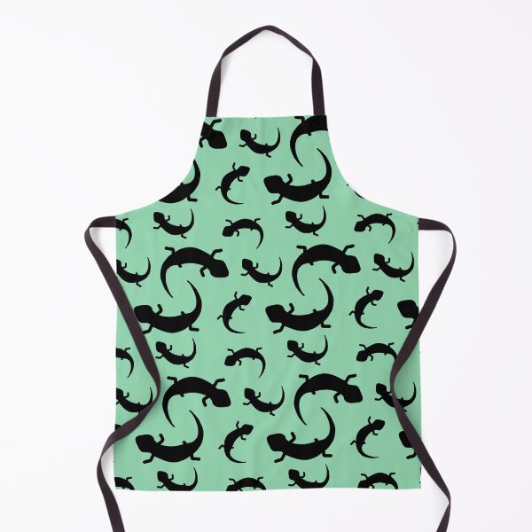 Item preview, Three-Legged Lizards (Black on Green) designed and sold by Smol Poro.