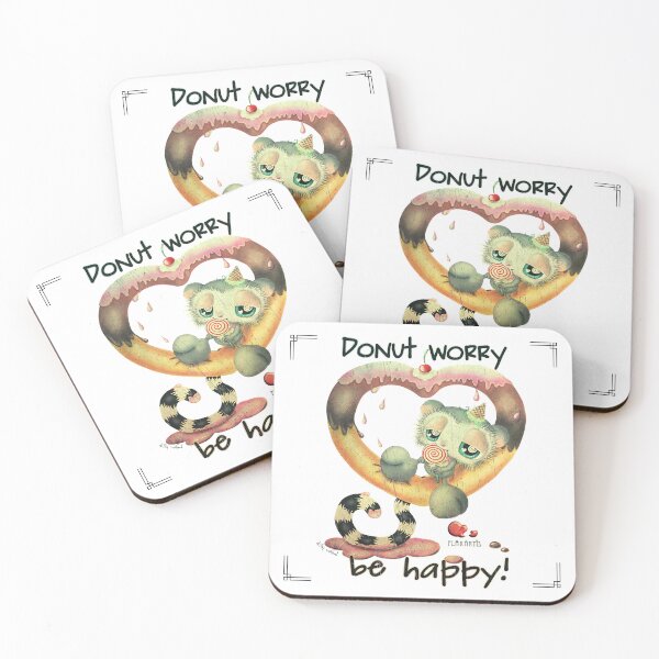 Item preview, Donut worry be happy! designed and sold by Plakartis.