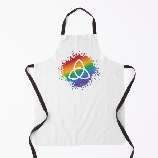 Item preview, Paint Splatter LGBTQ Pride Rainbow Triquetra Symbol designed and sold by LiveLoudGraphic.
