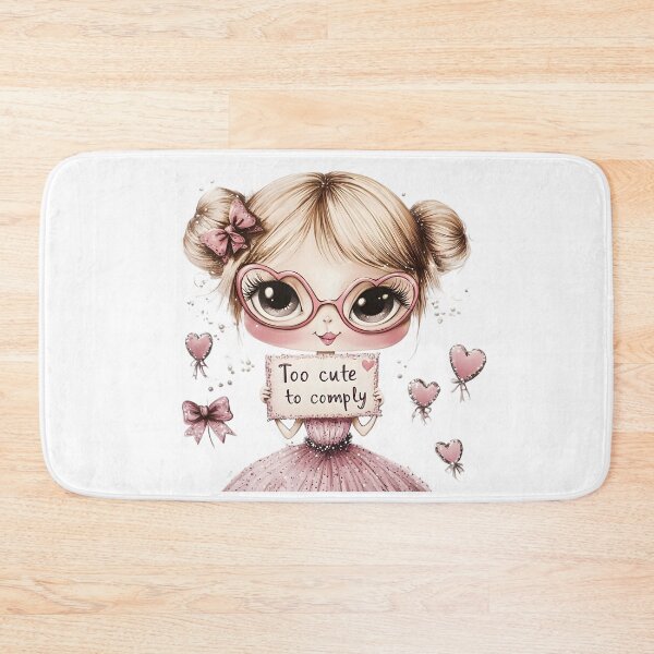 Item preview, Too Cute to Comply – Coquette Rebellion in Pink designed and sold by AI-Only Creations.