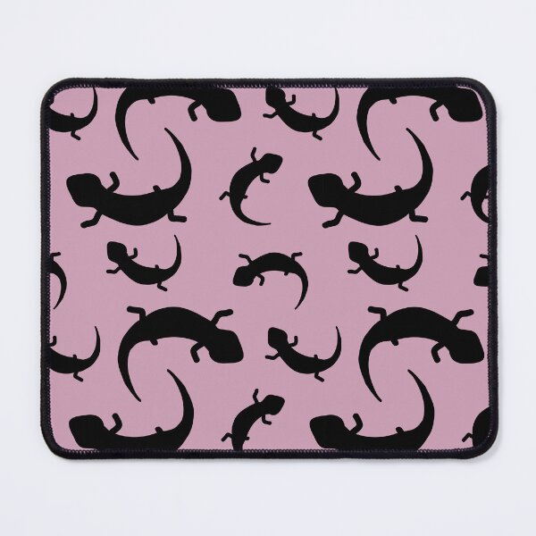 Item preview, Three-Legged Lizards (Black on Pink) designed and sold by Smol Poro.