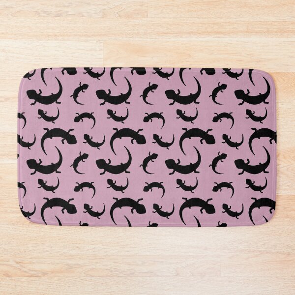 Item preview, Three-Legged Lizards (Black on Pink) designed and sold by Smol Poro.