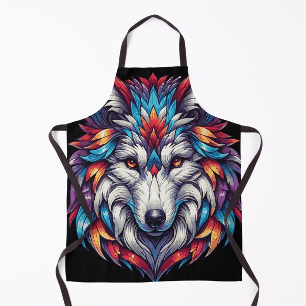 Item preview, Colorful 3D Wolf Tattoo designed and sold by alw951.