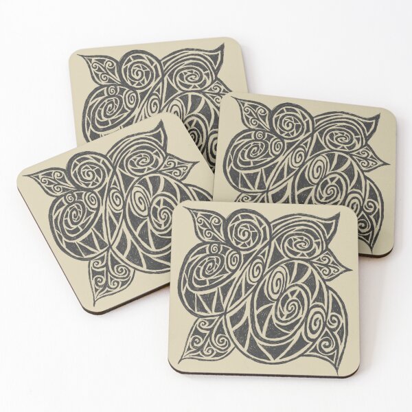 Item preview, Abstract flower pattern designed and sold by shanjadewells.
