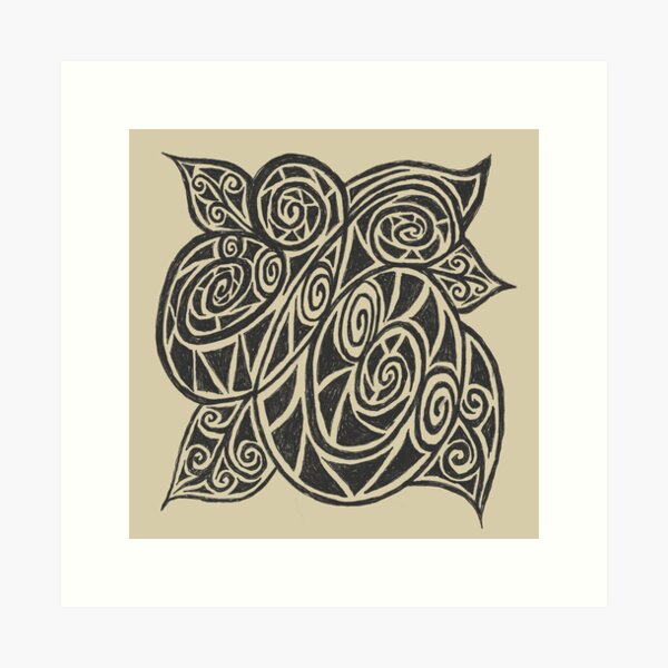 Item preview, Abstract flower pattern designed and sold by shanjadewells.
