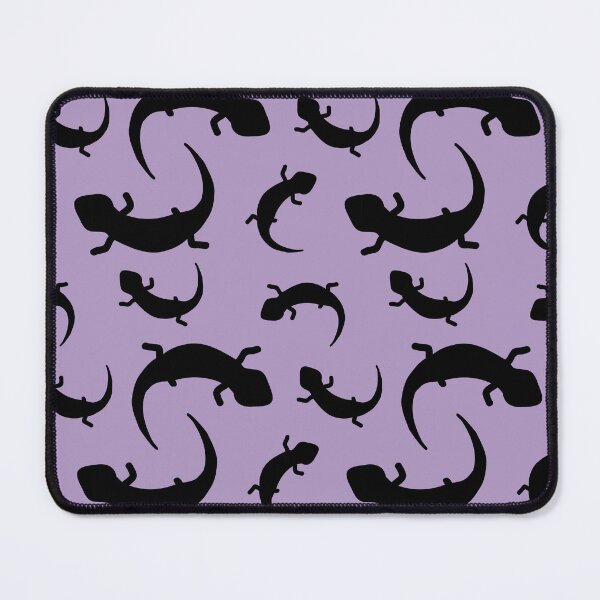 Item preview, Three-Legged Lizards (Black on Purple) designed and sold by Smol Poro.