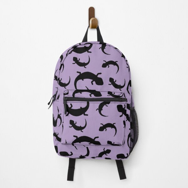 Item preview, Three-Legged Lizards (Black on Purple) designed and sold by Smol Poro.