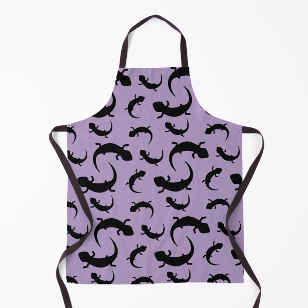 Item preview, Three-Legged Lizards (Black on Purple) designed and sold by Smol Poro.