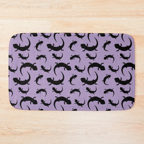 Item preview, Three-Legged Lizards (Black on Purple) designed and sold by Smol Poro.