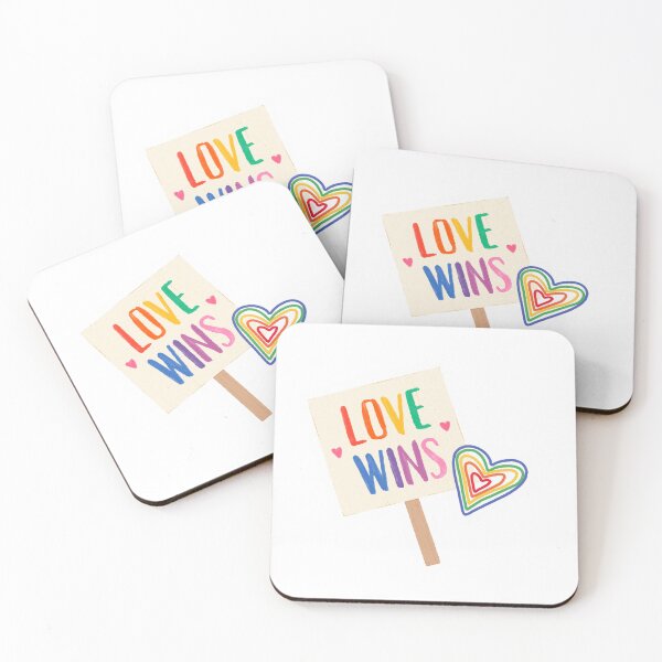 Item preview, Love Wins pride sticker designed and sold by DollyPopPrints.