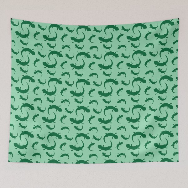 Item preview, Three-Legged Lizards (Green on Green) designed and sold by Smol Poro.