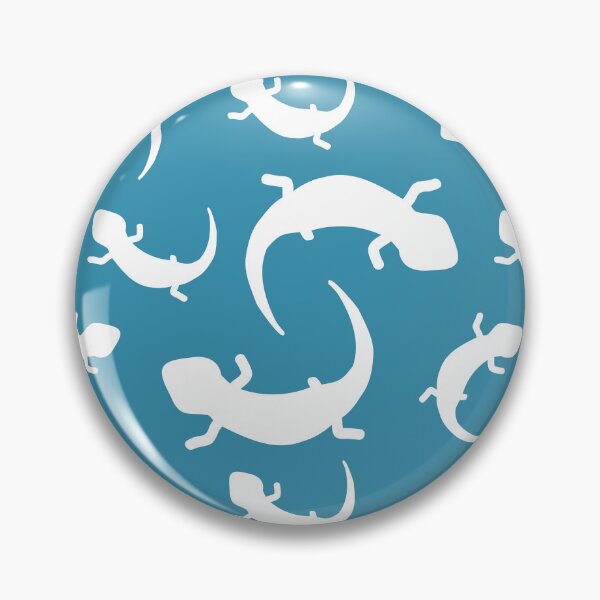 Item preview, Three-Legged Lizards (White on Blue) designed and sold by Smol Poro.