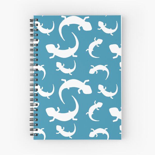 Item preview, Three-Legged Lizards (White on Blue) designed and sold by Smol Poro.