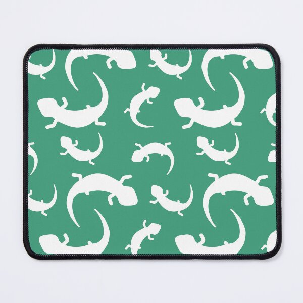Item preview, Three-Legged Lizards (White on Green) designed and sold by Smol Poro.