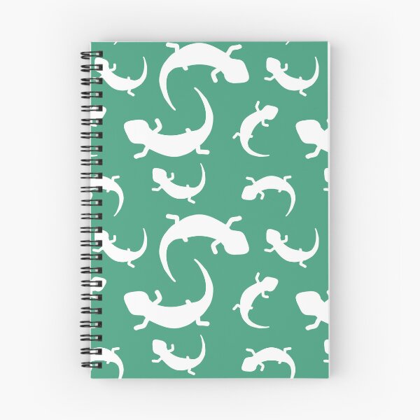 Item preview, Three-Legged Lizards (White on Green) designed and sold by Smol Poro.
