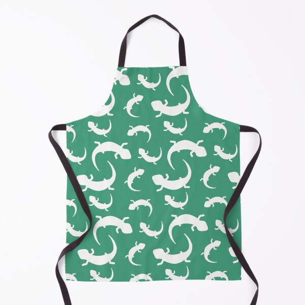 Item preview, Three-Legged Lizards (White on Green) designed and sold by Smol Poro.