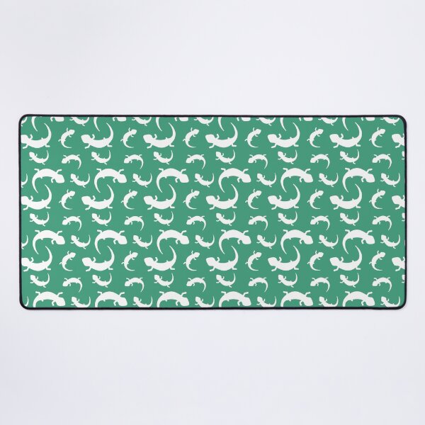 Item preview, Three-Legged Lizards (White on Green) designed and sold by Smol Poro.