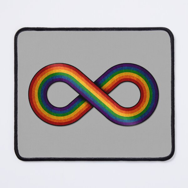 Item preview, Large Infinity Vector Symbol Striped with LGBTQ Pride Rainbow Flag designed and sold by LiveLoudGraphic.
