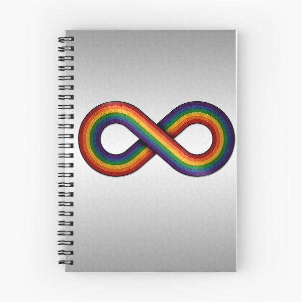 Item preview, Large Infinity Vector Symbol Striped with LGBTQ Pride Rainbow Flag designed and sold by LiveLoudGraphic.