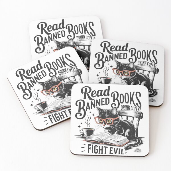 Item preview, Read Banned Books Drink Coffee Fight Evil designed and sold by Beanster-nl.