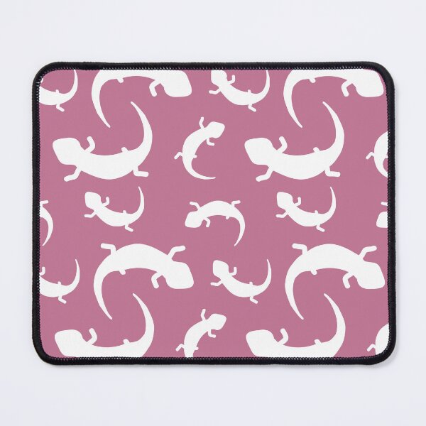 Item preview, Three-Legged Lizards (White on Pink) designed and sold by Smol Poro.