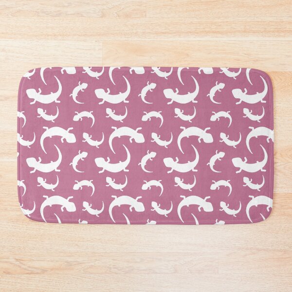 Item preview, Three-Legged Lizards (White on Pink) designed and sold by Smol Poro.