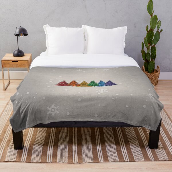 Item preview, Row of Six LGBTQ Pride Rainbow Christmas Trees Vector designed and sold by LiveLoudGraphic.