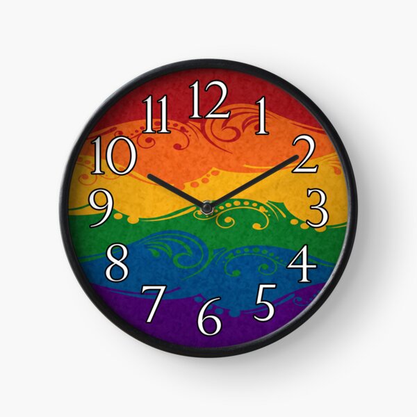 Item preview, Fancy Swooped and Swirled LGBTQ Pride Rainbow Flag Background designed and sold by LiveLoudGraphic.