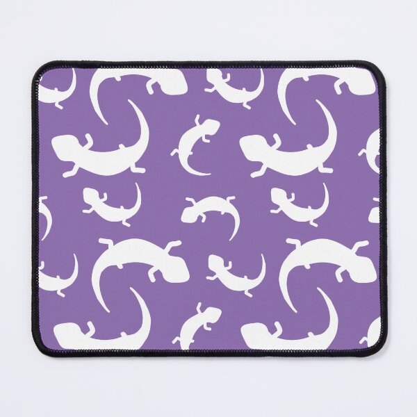 Item preview, Three-Legged Lizards (White on Purple) designed and sold by Smol Poro.