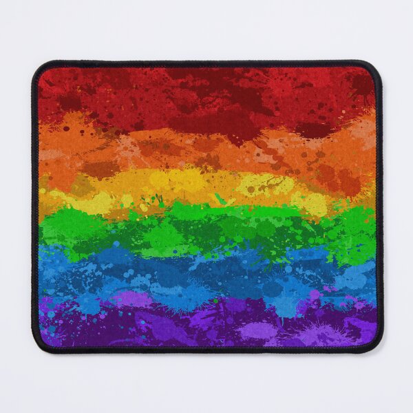 Item preview, Abstract Paint Splatter LGBTQ Pride Rainbow Flag Background designed and sold by LiveLoudGraphic.