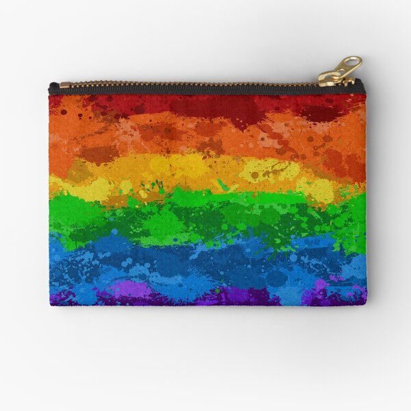 Item preview, Abstract Paint Splatter LGBTQ Pride Rainbow Flag Background designed and sold by LiveLoudGraphic.