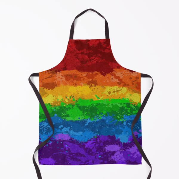 Item preview, Abstract Paint Splatter LGBTQ Pride Rainbow Flag Background designed and sold by LiveLoudGraphic.