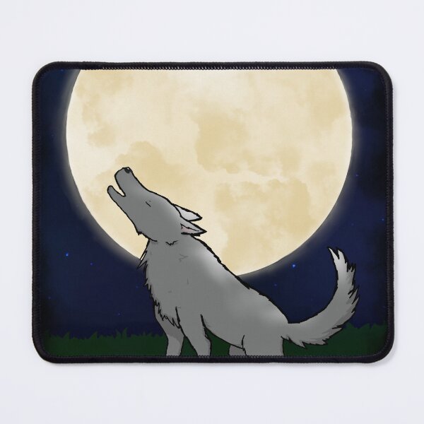 Item preview, Full moon howling wolf designed and sold by PofMart.