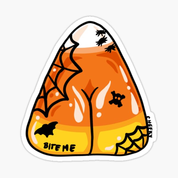 Candy Corn Booty Sticker