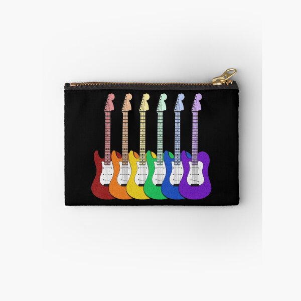 Item preview, Row of Six LGBTQ Pride Rainbow Guitars designed and sold by LiveLoudGraphic.