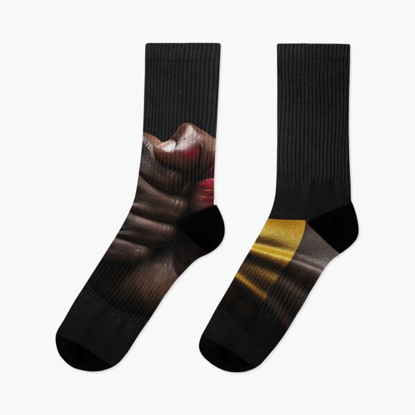 Item preview, Black hand clenched into a fist. African American History or Black History Month concept designed and sold by anytka.