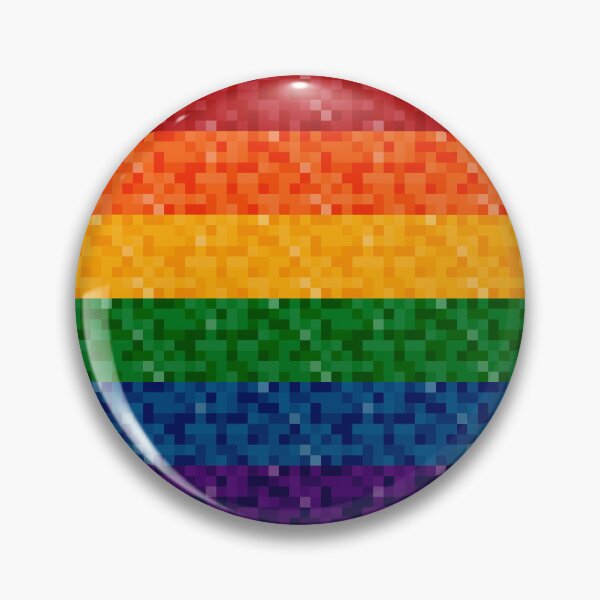 Item preview, Seamless Repeating LGBTQ Pride Rainbow Pixel Flag Background designed and sold by LiveLoudGraphic.