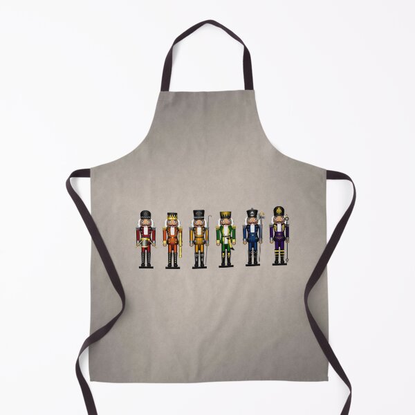 Item preview, Row of Six LGBTQ Pride Rainbow Winter Nutcrackers designed and sold by LiveLoudGraphic.